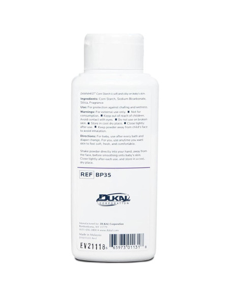 Dukal Polvo para Bebés con Almidón de Maíz 48 Botellas 113g Dukal Polvo para Bebés con Almidón de Maíz 48 Botellas 113g