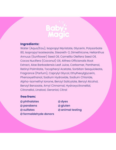 Aceite Crema para Bebés Baby Magic 243 g - Hidratante Suave