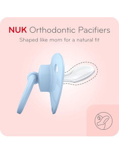 Chupetes Ortodónticos NUK 6-18 Meses Paquete de 5 Silicona 2