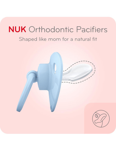 Chupetes Ortodónticos NUK 6-18 Meses Paquete de 5 Silicona