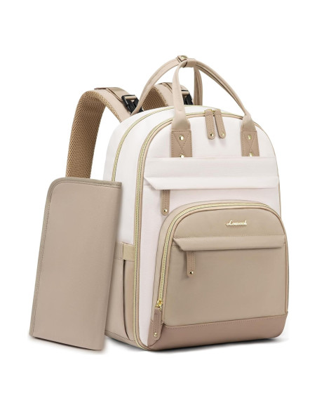 Mochila para Pañales LOVEVOOK Beige-Khaki 30L con Cambiador Mochila para Pañales LOVEVOOK Beige-Khaki 30L con Cambiador