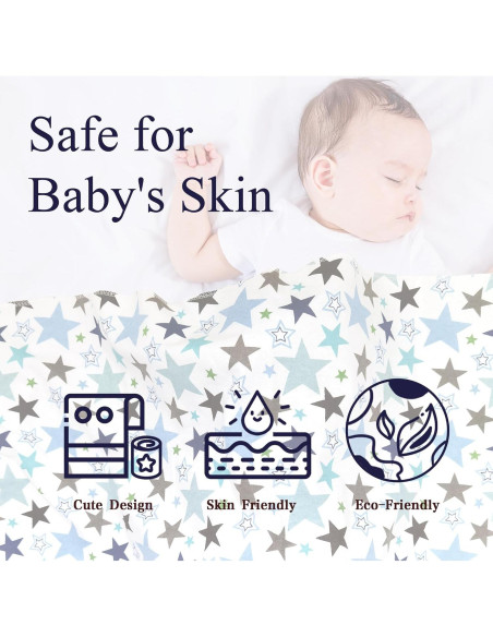 Manta de Recepción Omilion 4 Paquete 76.2x76.2 cm Algodón Manta de Recepción Omilion 4 Paquete 76.2x76.2 cm Algodón