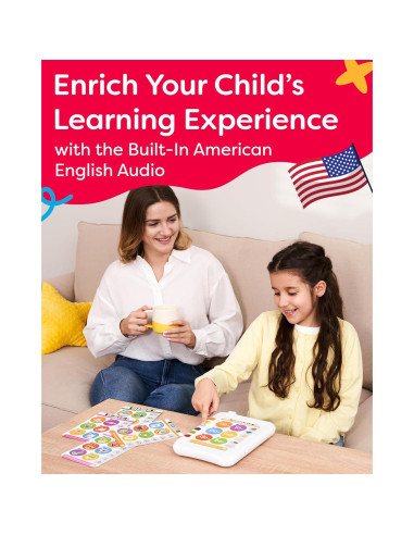Tableta de Aprendizaje Fonética New Age - 720 Preguntas para Niños 5-11 Años