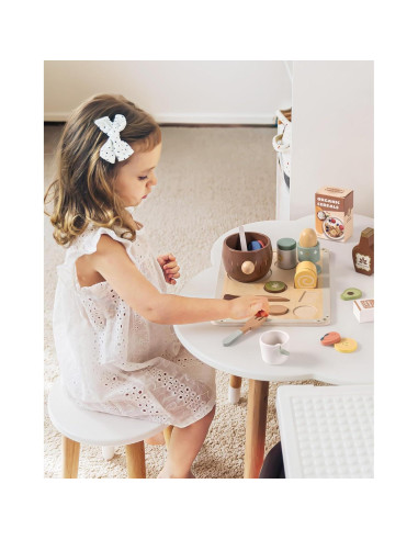 Juego de Comida de Madera ROBUD 31 Piezas para Niños