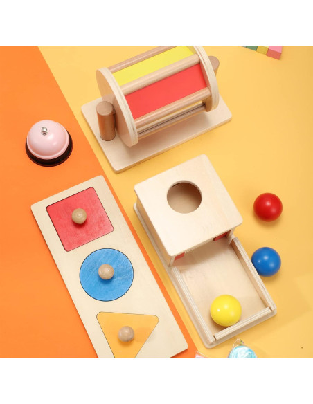 Juego de Juguetes de Madera Sratte para Bebés 6-12 Meses Juego de Juguetes de Madera Sratte para Bebés 6-12 Meses