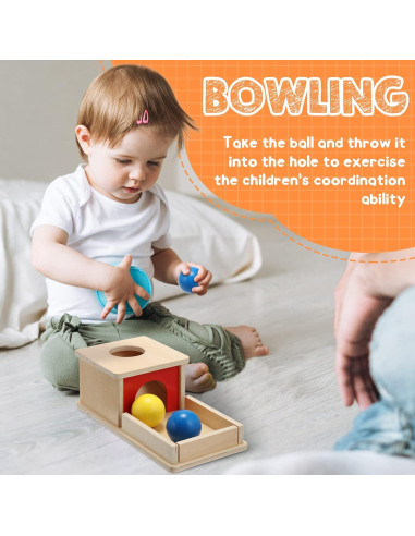 Juego de Juguetes de Madera Sratte para Bebés 6-12 Meses