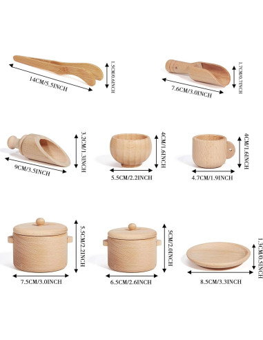 Caja Sensorial Montessori MONT PLEASANT - Juguetes de Madera para Niños 3+