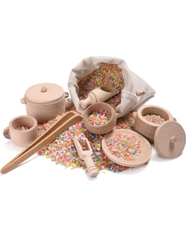 Caja Sensorial Montessori MONT PLEASANT - Juguetes de Madera para Niños 3+