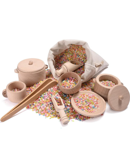 Caja Sensorial Montessori MONT PLEASANT - Juguetes de Madera para Niños 3+ Caja Sensorial Montessori MONT PLEASANT - Juguetes de Madera para Niños 3+