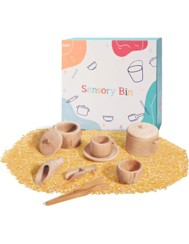 Caja Sensorial Montessori MONT PLEASANT - Juguetes de Madera para Niños 3+