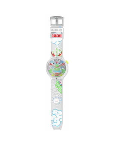 Reloj Unisex Swatch Big Bold Dragón 47mm Automático Impermeable