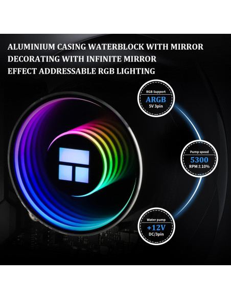 Enfriador Líquido CPU Thermalright Frozen Notte 360 ARGB Negro Enfriador Líquido CPU Thermalright Frozen Notte 360 ARGB Negro