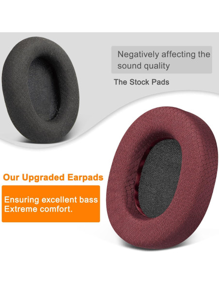 Almohadillas de Repuesto SOULWIT para SteelSeries Arctis 1-9 Pro - Burdeos Almohadillas de Repuesto SOULWIT para SteelSeries Arctis 1-9 Pro - Burdeos