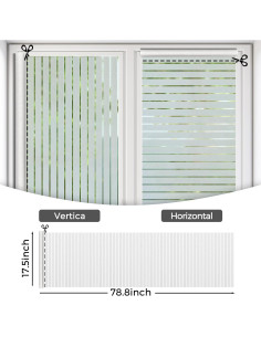 Película de Privacidad para Ventanas Coavas 44.5x199.4 cm 2