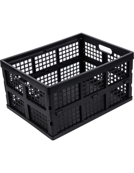 Paquete de 3 Cajas de Almacenamiento Plegables Aebekier 30L Negro Paquete de 3 Cajas de Almacenamiento Plegables Aebekier 30L Negro