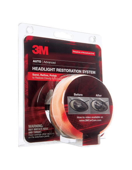 Kit de Restauración de Lentes de Faros 3M 39008 - 4 Piezas Kit de Restauración de Lentes de Faros 3M 39008 - 4 Piezas