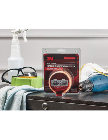 Kit de Restauración de Lentes de Faros 3M 39008 - 4 Piezas