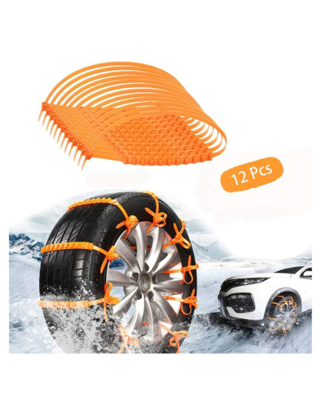 Cadenas de Nieve Antideslizantes IzoSen SnowChain 12 Pcs Cadenas de Nieve Antideslizantes IzoSen SnowChain 12 Pcs