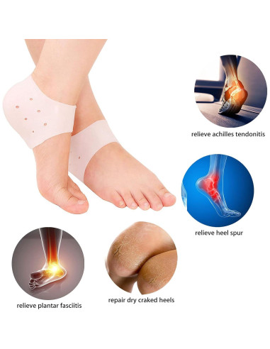 Protectores de Talón de Gel RooRuns - 2 Pares Almohadillas