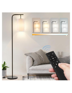 Lámpara de Pie LED Coucrek 158cm Control Remoto 9W Negra