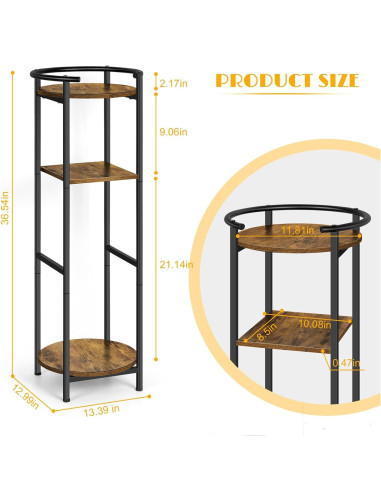 Soporte para dispensador de agua OYEAL 5 galones 3 niveles MDF