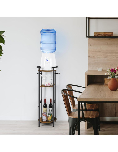 Soporte para dispensador de agua OYEAL 5 galones 3 niveles MDF