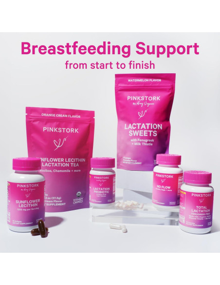 Suplemento de Lactancia Pink Stork - 180 Cápsulas con Moringa Suplemento de Lactancia Pink Stork - 180 Cápsulas con Moringa