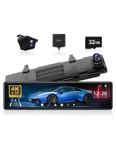 Cámara de Espejo REDTIGER T27 4K Delantera y 2.5K Trasera