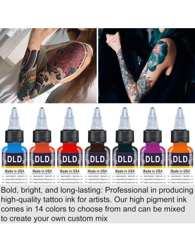 Set de Tinta Profesional BAODELI 25 Colores 15 ml para Tatuajes