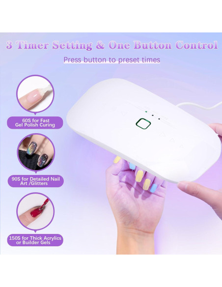 Secador de Uñas UV LED 48W ShineCai Mini Plegable USB Secador de Uñas UV LED 48W ShineCai Mini Plegable USB