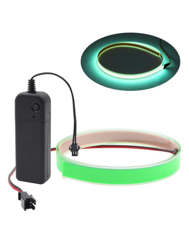 Tira de Luz Electroluminiscente Verde 100 cm con 3 Modos