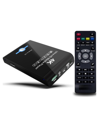 Reproductor de medios 4K Ultra HD JLZNLC A5 - HDMI, USB, SD