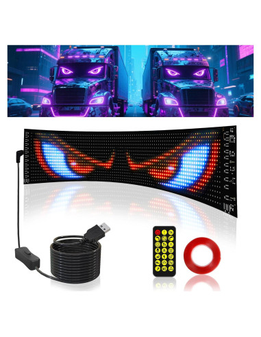 Luz LED Ojos del Diablo Cjgyz 89.9x19.1cm Programable