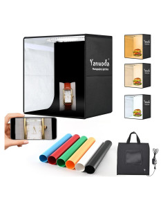 Caja de Luz Portátil Yanuoda 30.48cm con 120 LEDs y 6 Fondos