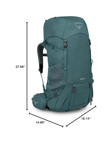 Mochila de senderismo Osprey Renn 65L Mujeres Azul/Naranja