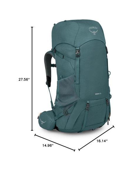 Mochila de senderismo Osprey Renn 65L Mujeres Azul/Naranja Mochila de senderismo Osprey Renn 65L Mujeres Azul/Naranja