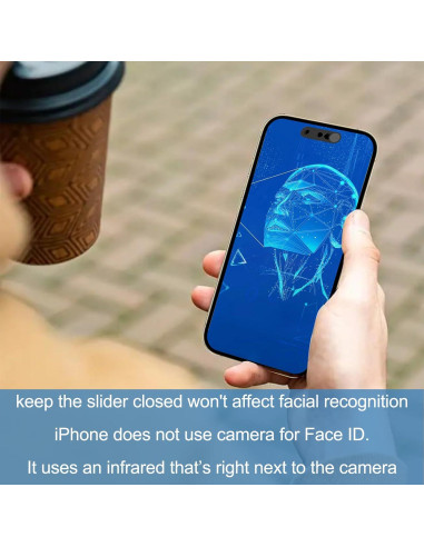 Cubierta de Cámara Frontal EYSOFT para iPhone 14 Pro/Pro Max - Paquete de 2
