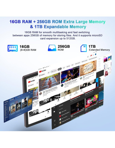 Tableta SEBBE S23 11" Android 13 16GB RAM 256GB 5G WiFi