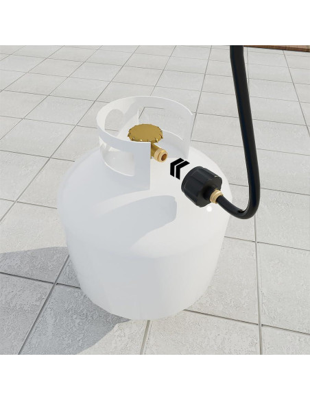 Manguera de Propano 5FT Empava con Adaptador QCC1 para Tanques 20 lb Manguera de Propano 5FT Empava con Adaptador QCC1 para Tanques 20 lb
