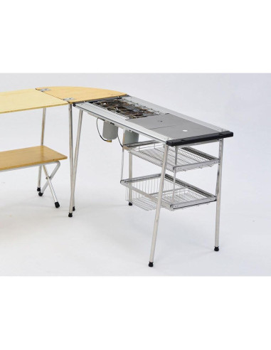 Estante Colgante Snow Peak IGT 2 Niveles Metal Plata