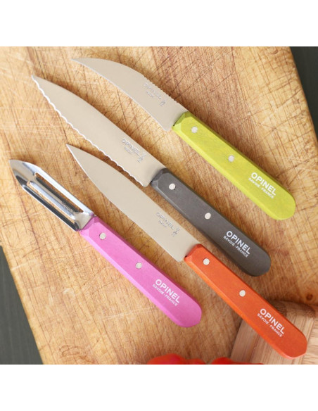 Juego de Cuchillos de Cocina Opinel Les Essentials 4 Piezas Juego de Cuchillos de Cocina Opinel Les Essentials 4 Piezas