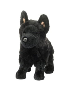 Peluche Pastor Alemán Negro Harko Douglas 20 cm Suave 2