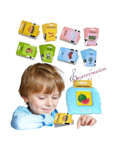 Tarjetas de Flash Parlantes SATXTREM - 224 Palabras para Niños 1-6 Años