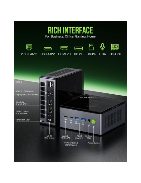 Mini PC Gaming GMKtec Nucbox M7 Pro Ryzen 9 32GB 2TB Mini PC Gaming GMKtec Nucbox M7 Pro Ryzen 9 32GB 2TB