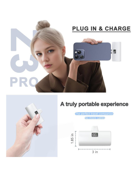 Cargador Portátil LENUTO 6000mAh USB-C 2-Pack Carga Rápida Cargador Portátil LENUTO 6000mAh USB-C 2-Pack Carga Rápida
