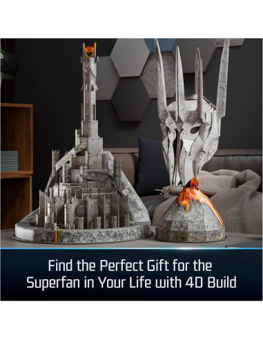Kit de Modelo 4D Build Barad-Dur Ojo de Sauron 204 Pzs