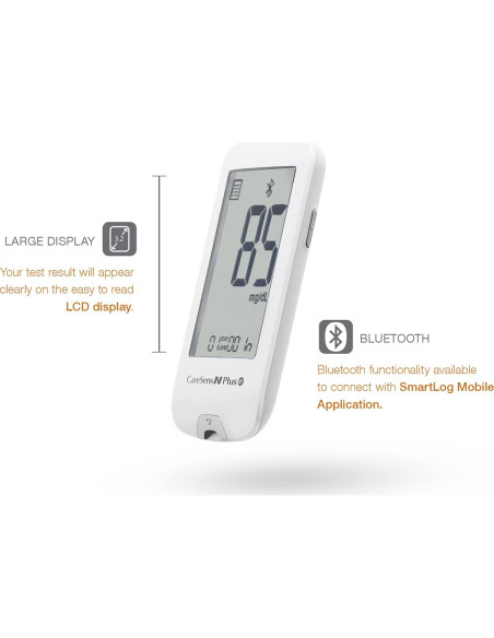 Kit de Monitoreo de Glucosa CareSens N Plus Bluetooth con 100 Tiras Kit de Monitoreo de Glucosa CareSens N Plus Bluetooth con 100 Tiras