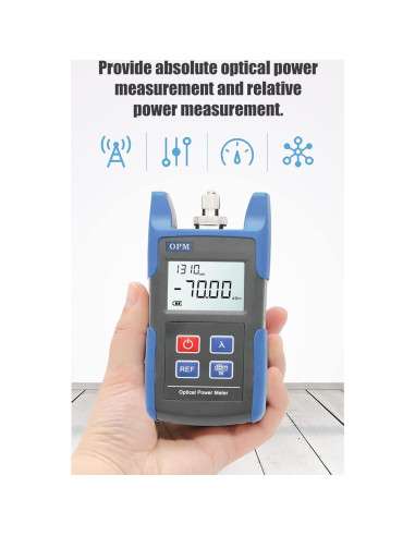 Medidor de Potencia Óptica Veimeitk VMT-TL510 -70 a +10 dBm
