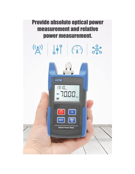 Medidor de Potencia Óptica Veimeitk VMT-TL510 -70 a +10 dBm Medidor de Potencia Óptica Veimeitk VMT-TL510 -70 a +10 dBm