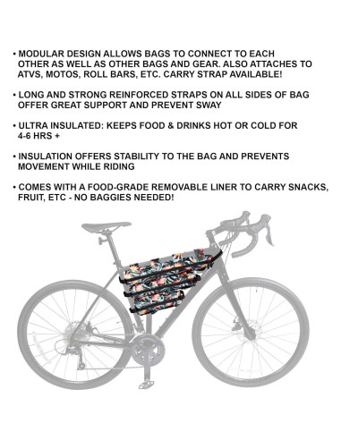 Bolsa Aislada Modular STASHERS Floral 21L para Hike & Bike